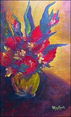 Roses and Glads by Patricia Brintle