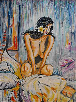 Pillows and Nude (Almohadas y Desnudo) by Isidoro  Tejeda
