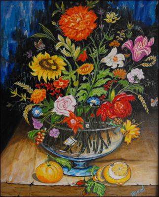 Flores y Naranjas by Isidoro  Tejeda