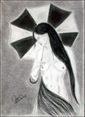 Desnudo con Sombrilla by Jenizbel Pujol Jova