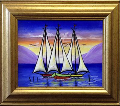 Sailboats by Raoul Gilles