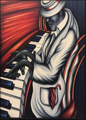 Piano Man - Hombre de Piano by  Rosell