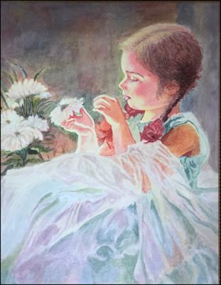 The Flower Girl (Nina de las Flores) by  Unknown Cuban Artist
