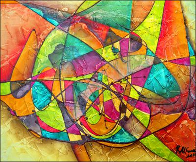 Multicolored Abstract by Rafael Alfonso