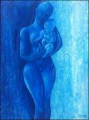 Blue Nude by Mario Calixte