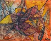 Abstract in Orange by Rafael Alfonso